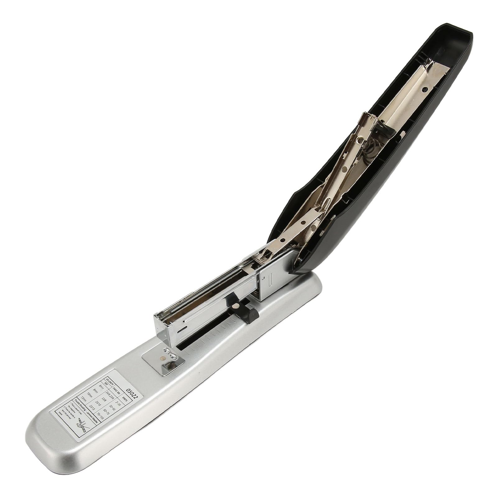 Grapadora de escritorio de oficina Kuuleyn de 100 hojas, suministros de oficina, grapadora de metal de capacidad, escritorio ergonómico sin esfuerzo para la escuela y el hogar