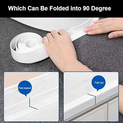 Miniatura 4 de Cinta de sellado de calafateo impermeable y a prueba de aceite para placa de cocina, cinta autoadhesiva para fregadero, inodoro, baño, pared, borde