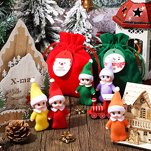 6 Muñecas Navideñas Baby con Bolsas de Terciopelo miniatura 5
