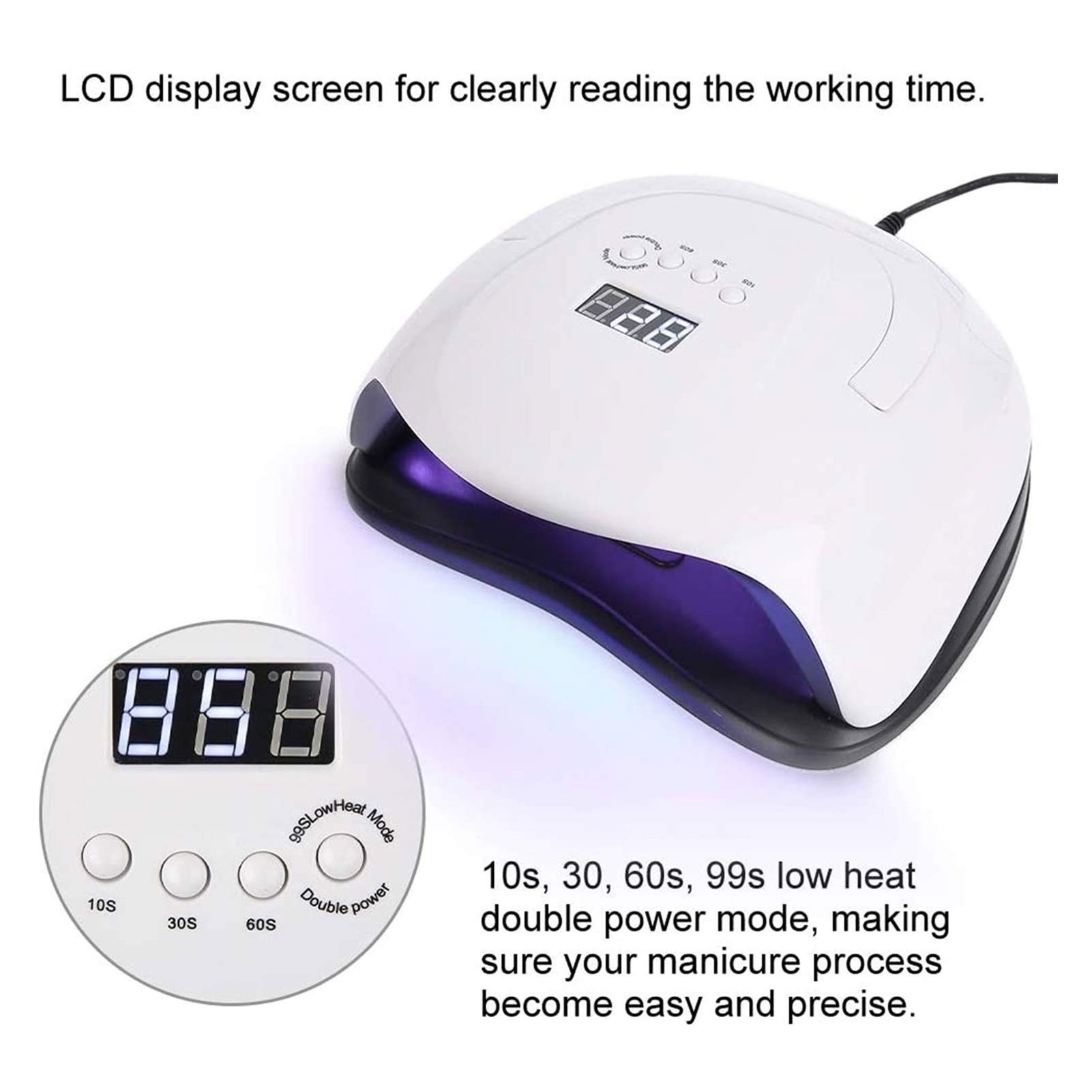 Suszarka do paznokci 168W Żelowy lakier LED Light z 4