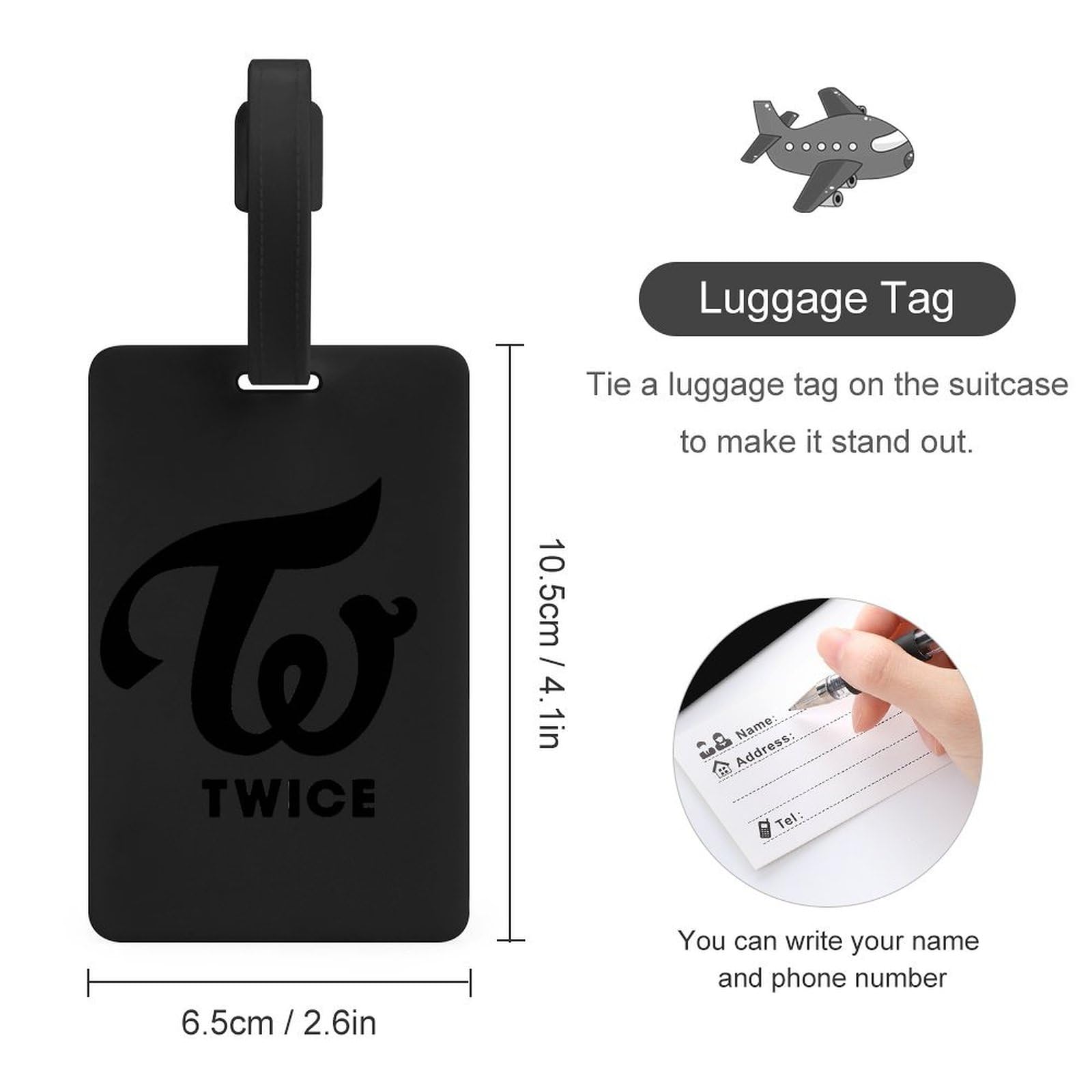 Amazon.co.jp: 荷物タグ Twice トゥワイス ラゲージタグ スーツ