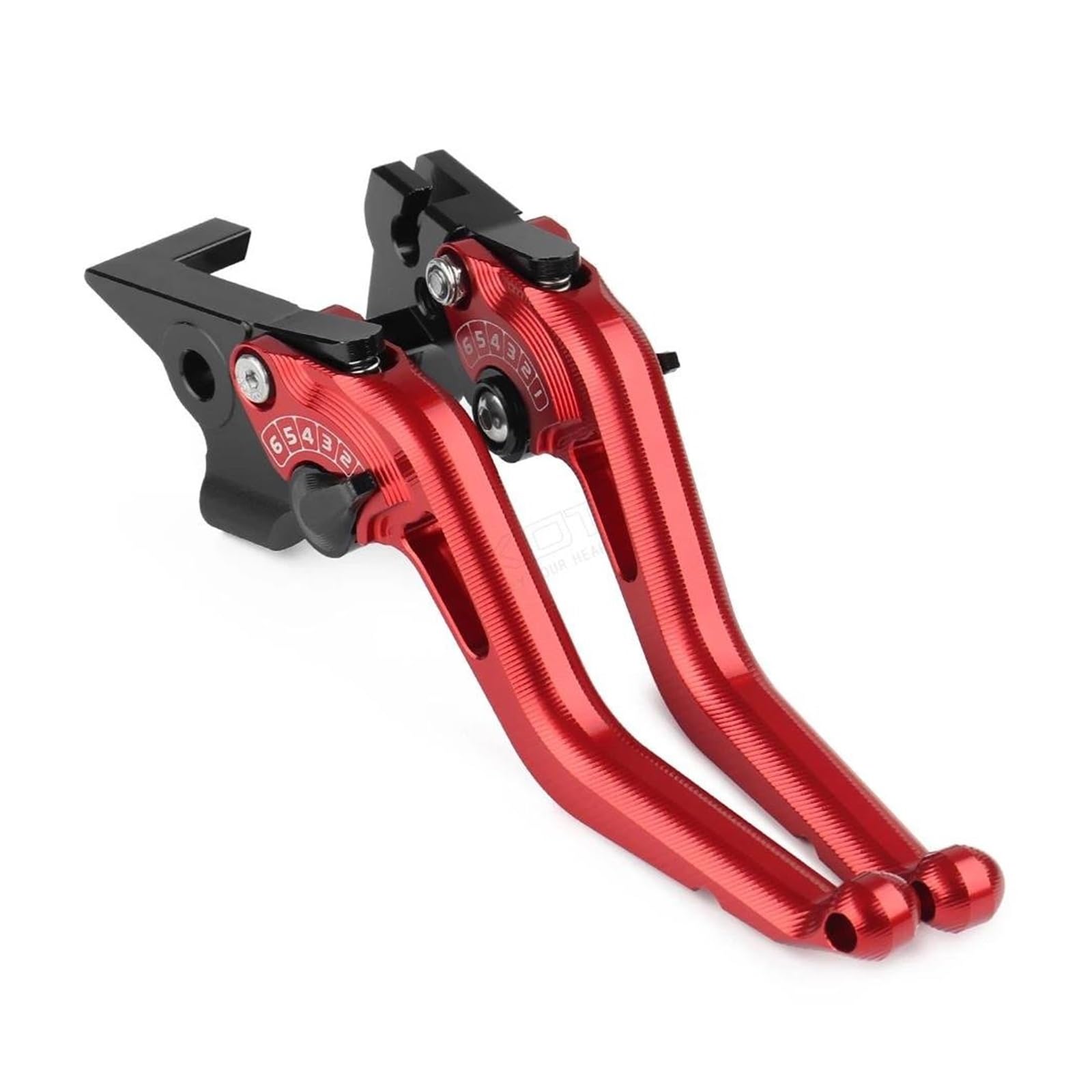 Hpzprpcew Red For Kawasaki Er-6F Er6f 2009-2016 Er6n Er-6N Motorcycle Accessories Short Brake Clutch Levers(Red)