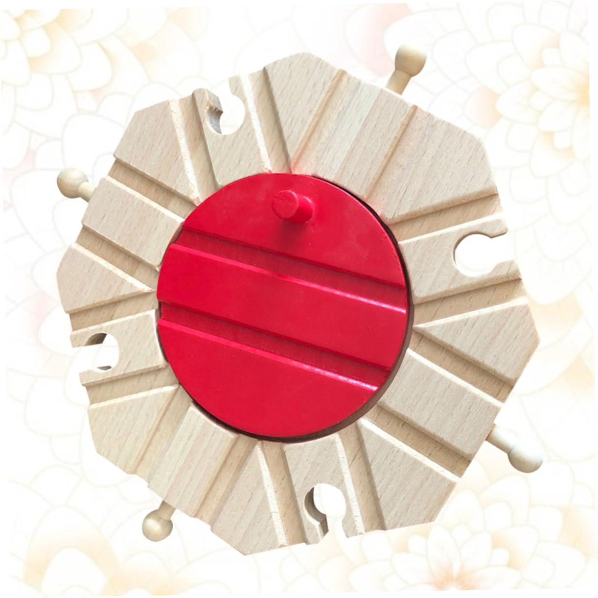 BESTonZON Compatible Wooden Railway Assembling Train Tracks for Boys and Girls Multi- Assembling Railway Toy Set