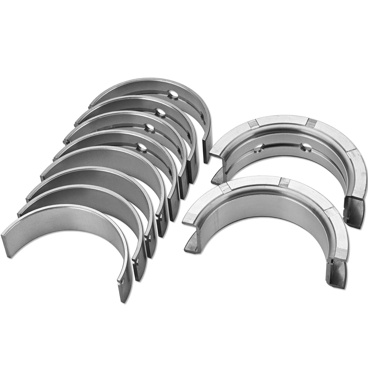 STD Main Bearings Set Replacement for LS 4.8 5.3 6.0 6.2L Engine 1997-2013 LS1 LS2 LS3 V8, Standard Size Crankshaft Bearings kit MS2199A MS2199P