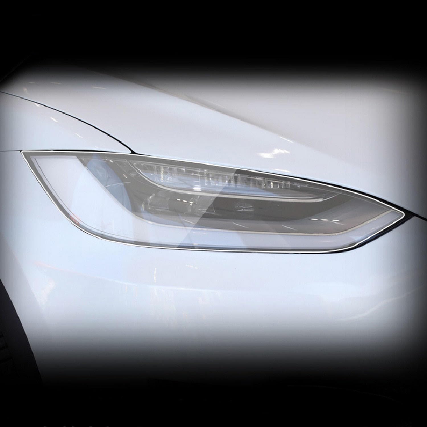 JCAKES Car Exterior Headlight Anti-Scratch TPU Protective Film Anti-Scratch Repair Film Accessories Refit，for Tesla Model X 2020-2022