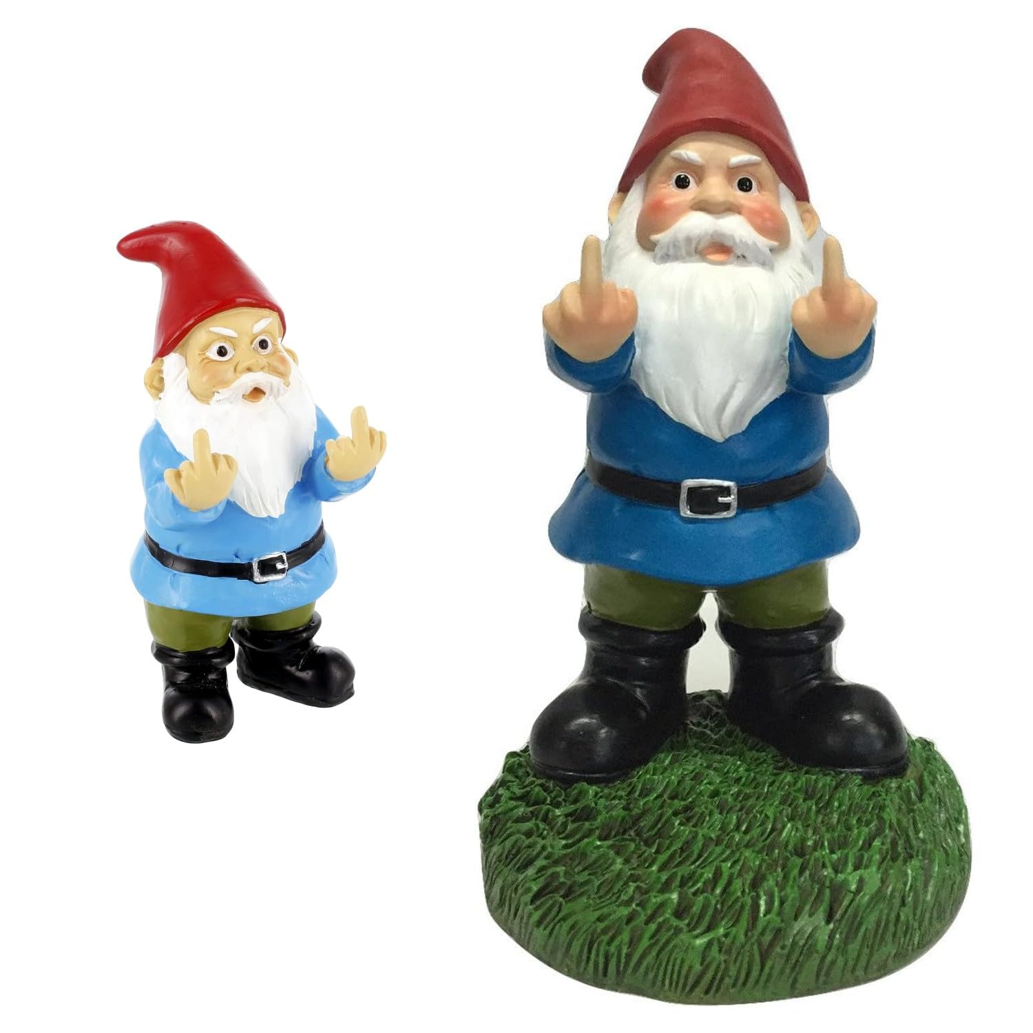Amazon.com: Gnometastic Double Bird Garden Gnomes Set - Middle