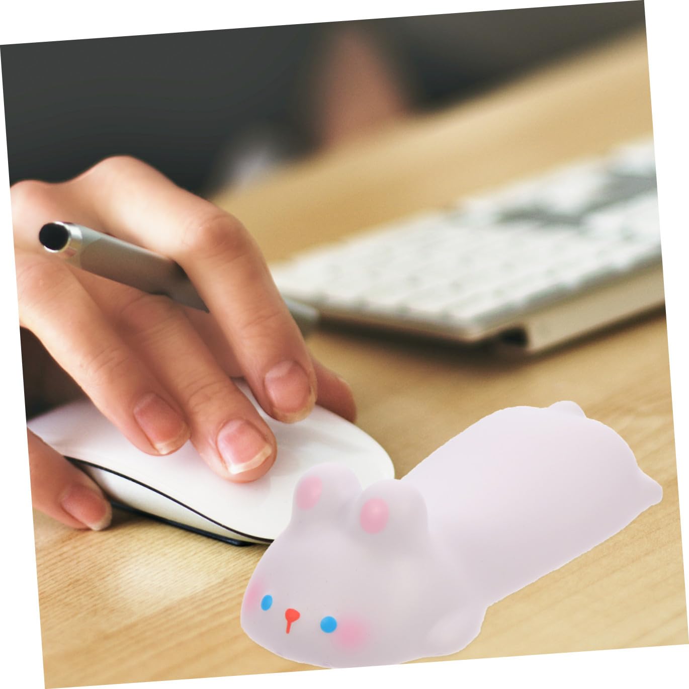 HOMSFOU 5 Almohadillas De Espuma Para Ratón Kawaii Soporte Para Muñeca Almohadillas De Gel Para Ratón Pequeñas Bonitas Para Portátil De Dibujos Animados Antideslizantes Color
