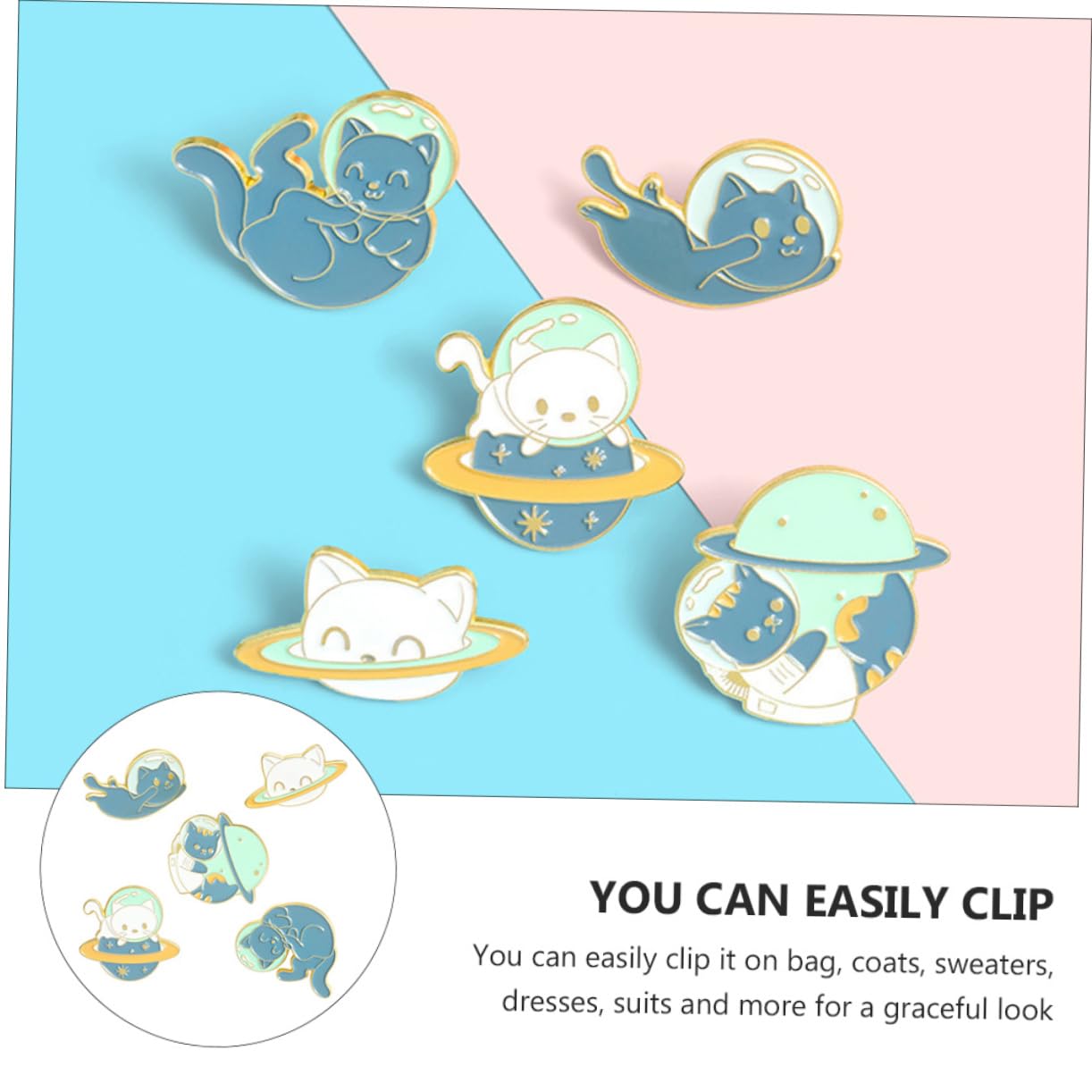 Animal Pin Set 5 PCs Dekorative Staschpins Mode Frauen Brosche Leicht und bequem