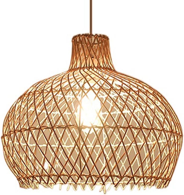 Lampe suspendue en bambou pour salon de style tropical