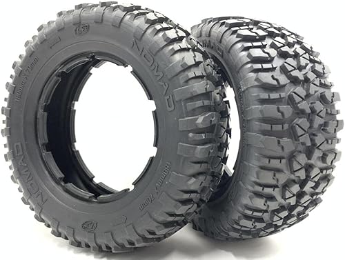 CANDLESRUS KT202306 15 Escala de neumáticos RC CAR Neumático 2pcs (7.087x2.756 in) LOSB7240 para HPI QL-5T DDT 5T 5SC SS D-Box 2 ROVAN LT KM 5IVE-T..