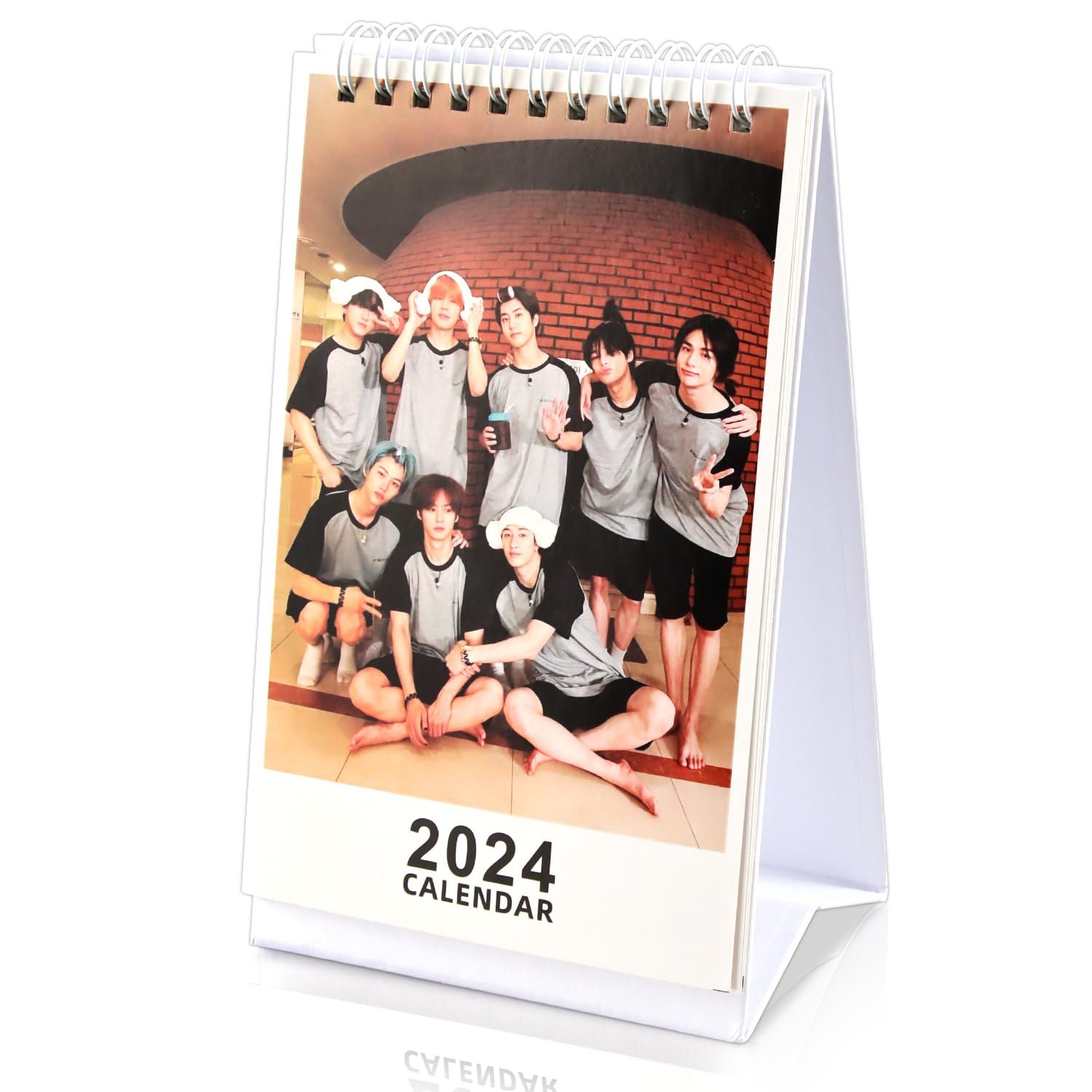 Calendrier De Bureau K-Pop 2026 - Décoration Bureau Fans - Photos Kpop - Format 13x23 Cm