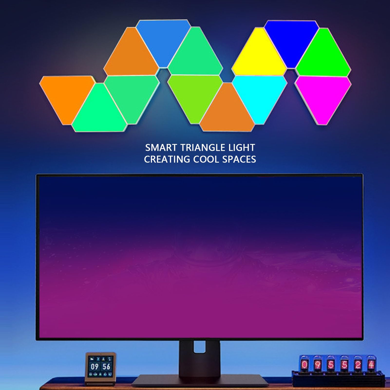 Triangle LED Light, RGB Mood Enhancer