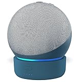 Echo Dot Battery Base 4th Generation, GGMM D4 Portable Echo Battery Base for Echo Dot 4th Gen (Not for Dot 5 or Larger Echo 4), Dot 4 Stand, 7 Hours Playtime, Blue (Not Include Speaker)