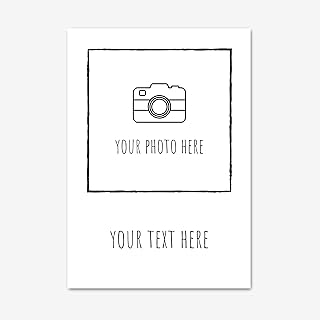 Create Your Own Print, Upload Any Photo And Text, Personalised Wall Art, Customised Poster - Unframed, Various Sizes
