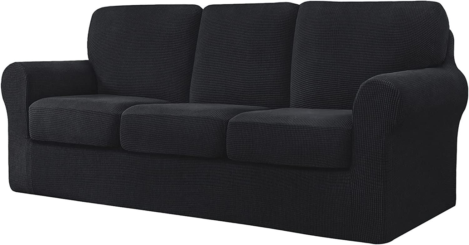 Housse de canapé extensible pour salon accueillant enfants et animaux de compagnie
