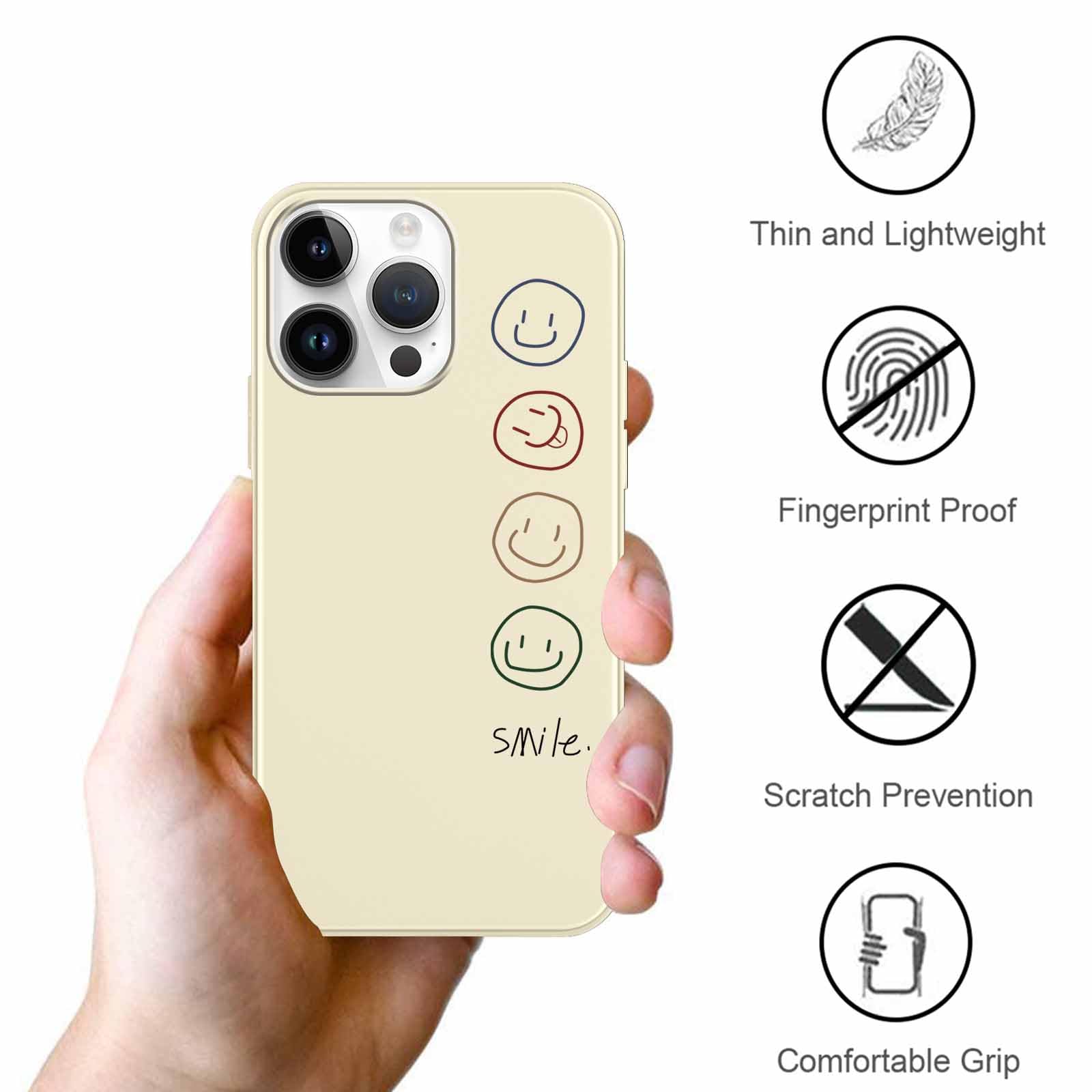 Yoedge 2 Pezzi Cover per iPhone 14 Pro Max 6,7, Sottile Leggero Morbida TPU Custodie