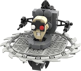 Skibidi Toilet Series Figures Model Building Blocks Toys - Upgraded Titan Speakerman (Infected) and Black Speakerwoman Reproducible Assembly Fun Educational Toys for Fans and Children (C)