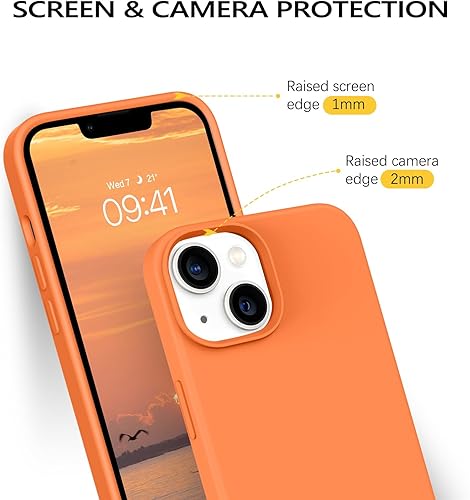 Miniatura 56 de BENTOBEN Compatible con iPhone 14, silicona líquida de gel de goma, forro de microfibra, parte trasera dura, a prueba de golpes, funda protectora
