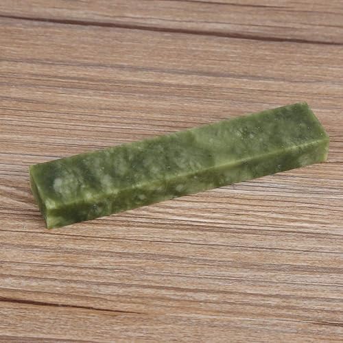 Miniatura 2 de Piedra de afilar portátil, ligera y compacta de 3.94 x 0.79 x 0.39 pulgadas, para afilar cuchillos de cocina y tijeras (malla 10000 de jade verde)