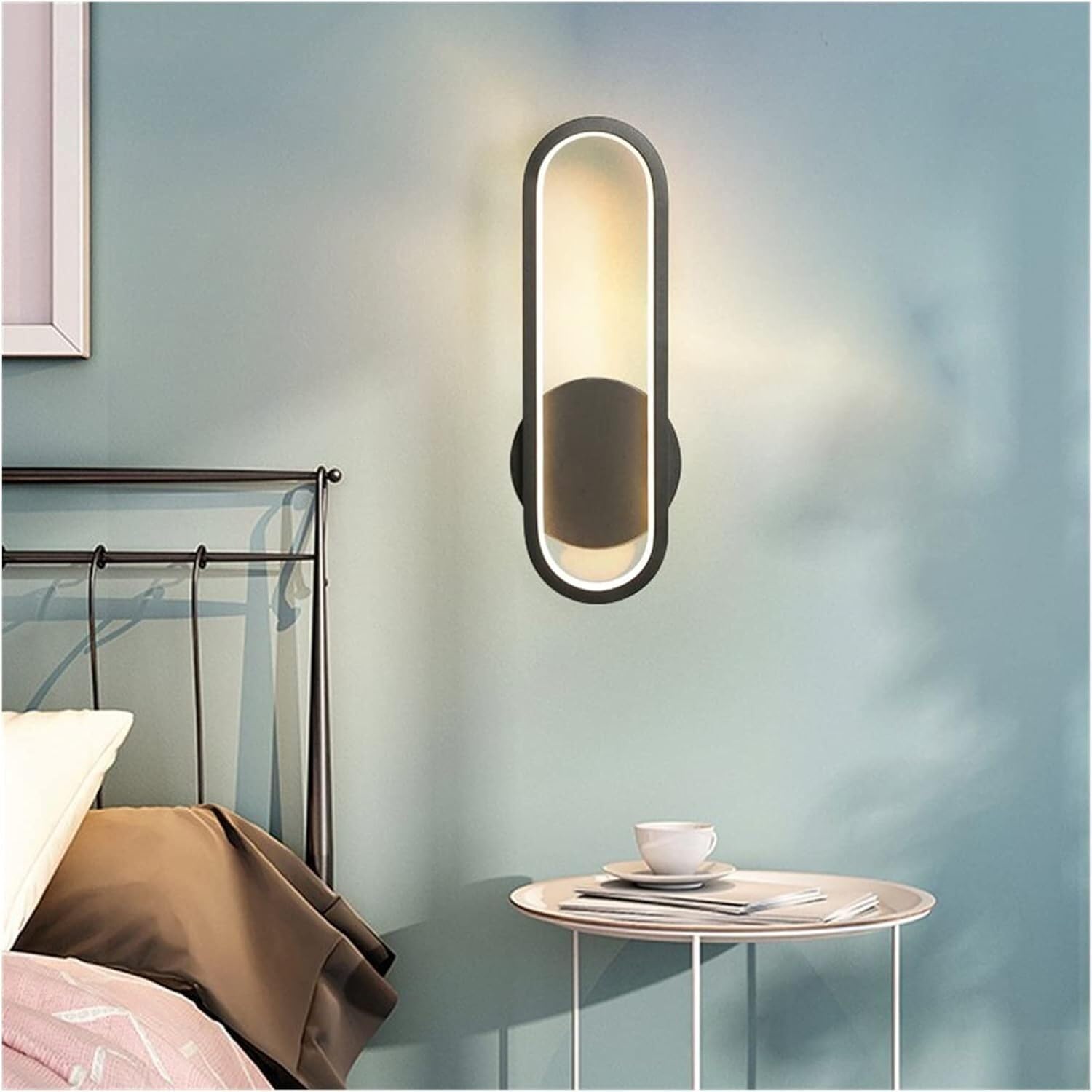 Applique de chevet ZR98US rotative à 330 degrés avec diffuseur silicone blanc