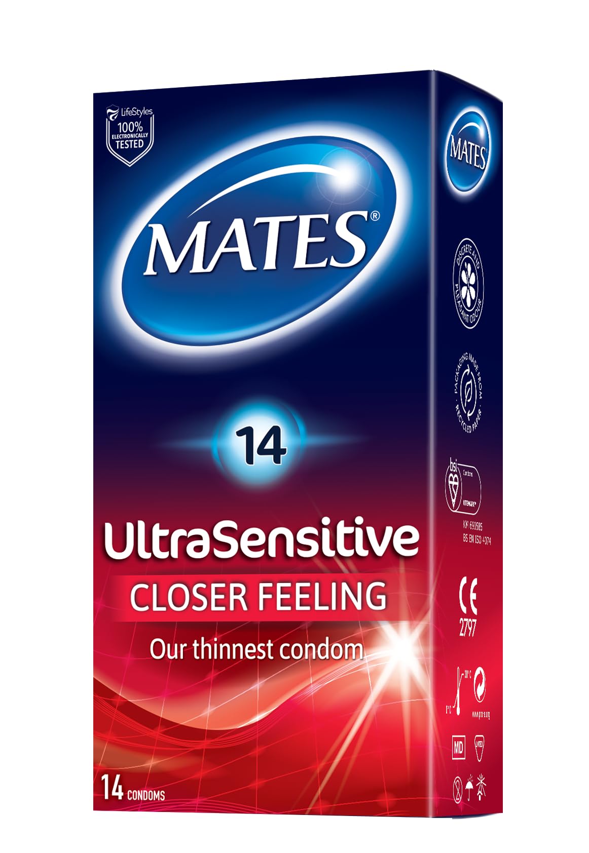 Mates Ultra Sensitive Condoms Pack of 14