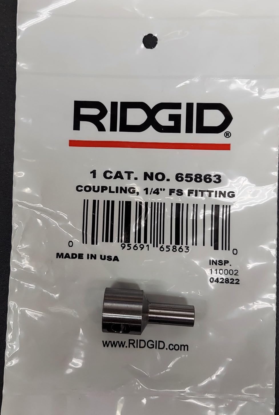 Raccord 1/4 FS climatisation raccordement frigorifique pac laiton