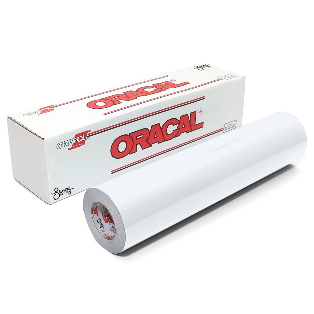 ORACAL 12 Inch x 10ft Roll of Matte 651 Permanent Adhesive-Backed Vinyl for Craft Cutters, Punches and Vinyl Sign Cutters