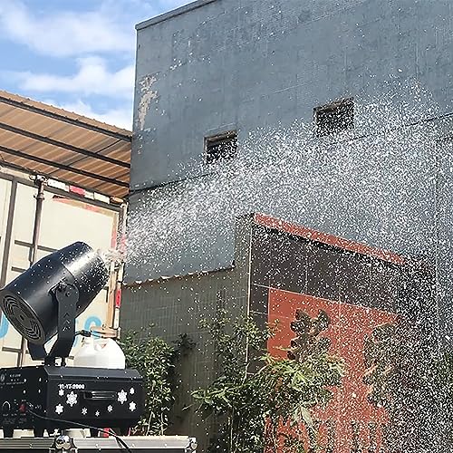 Máquina generadora de nieve DRYIC, máquina profesional de copos de nieve de 2000 W, con control remoto y efecto de ventisca con giro de 180° miniatura 6