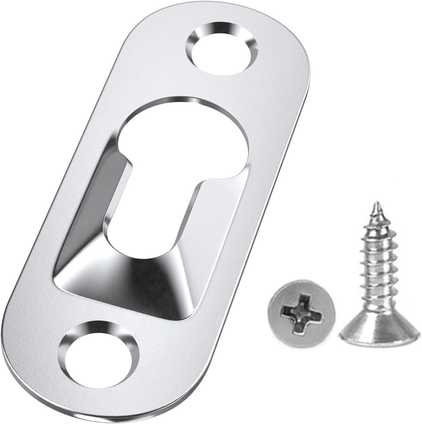 30 PCS Pegs for Picture Frames,Picture Keyhole Hanging Plate,60 PCS Screws