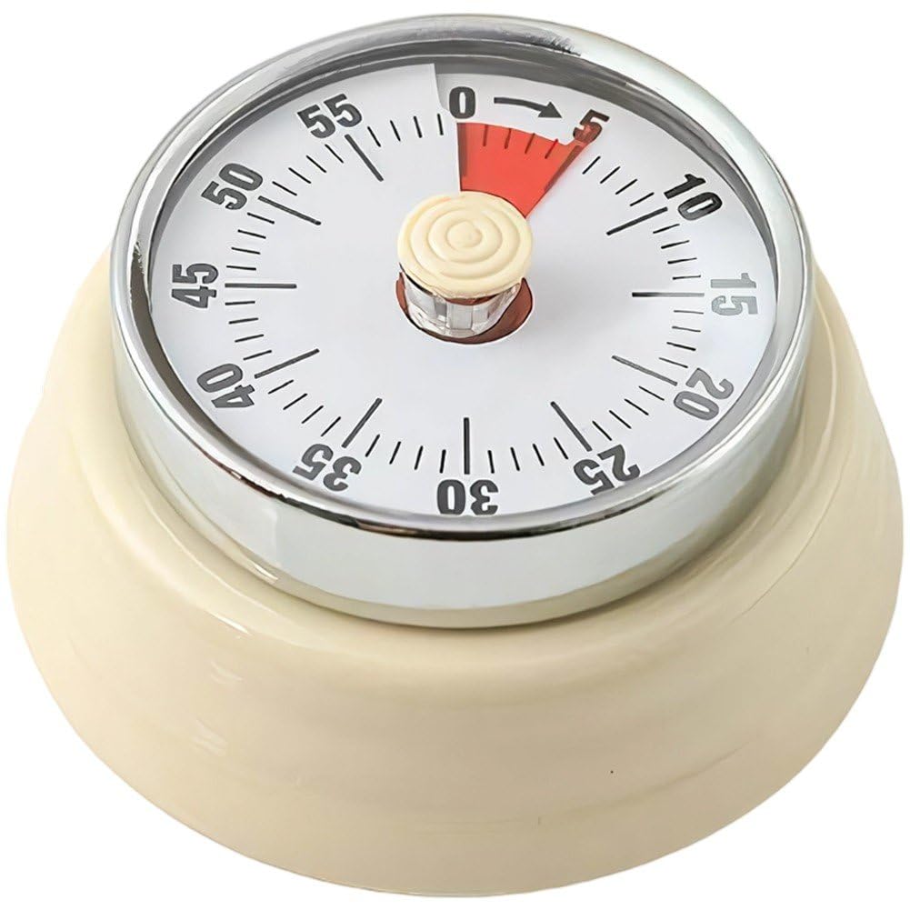 Hrippy Mechanical 60 Minute Timer, Visual Kitchen Timer Alarm Reminder for Kitchen Cooking Baking and Daily Study Timing