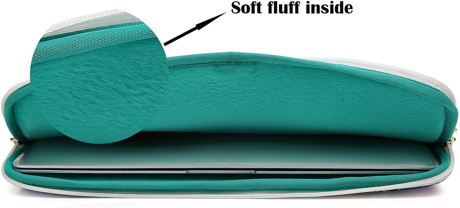 Canvaslove Pink Chrysanthemum Laptop Sleeve Case Bag Cover with Pocket For MacBook Pro 16 and 16 inch HP Lenovo Dell ASUS Acer Notebook Computer - Image 2