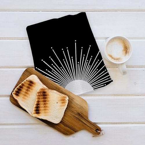 Miniatura 5 de OHSUL Toallas de cocina bohemias, paños de cocina bohemios, toalla de mano de baño bohemia, toalla de cocina bohemia para el sol, accesorios de