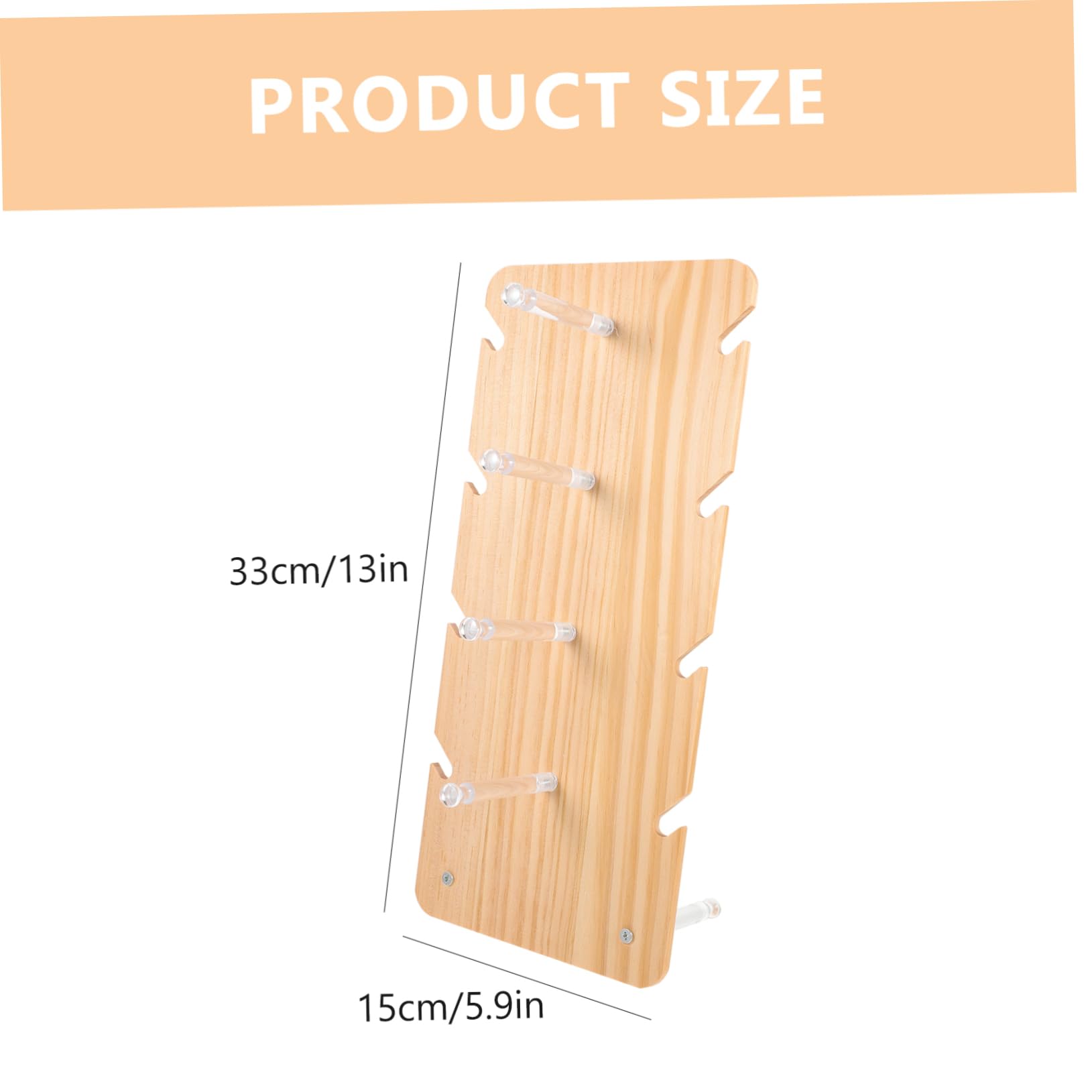 Cabilock Wooden Glasses Stand Sunglass Rack Display Unit Lightweight Easy to Clean Home Accessory