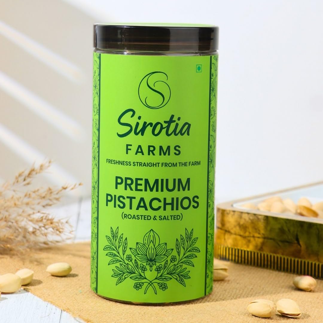 Sirotia Farms Premium Roasted & Salted Pistachios (Pista) 500g | Crunchy Whole Pista | High in Protein & Fibre | Fresh & Flavorful Dry Fruits | Healthy Snack Nuts 2