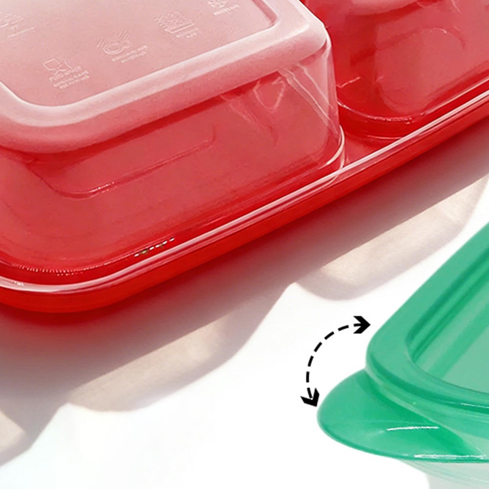 Recipientes Para Meal Prep De Comida Con 3 Compartimentos