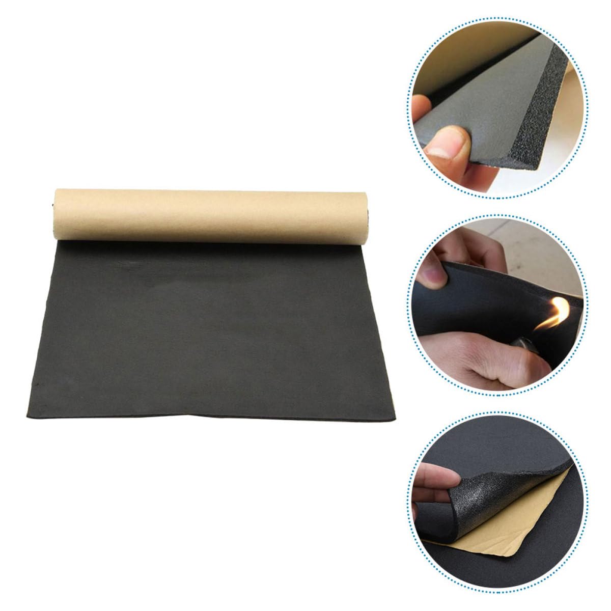 2 Stück Auto Schalldämmmatte 50X100cm Hitzebeständige Isoliermatte für Motorraum Wärme und Schalldämmendes Dämmmaterial für Ruhige Fahrt