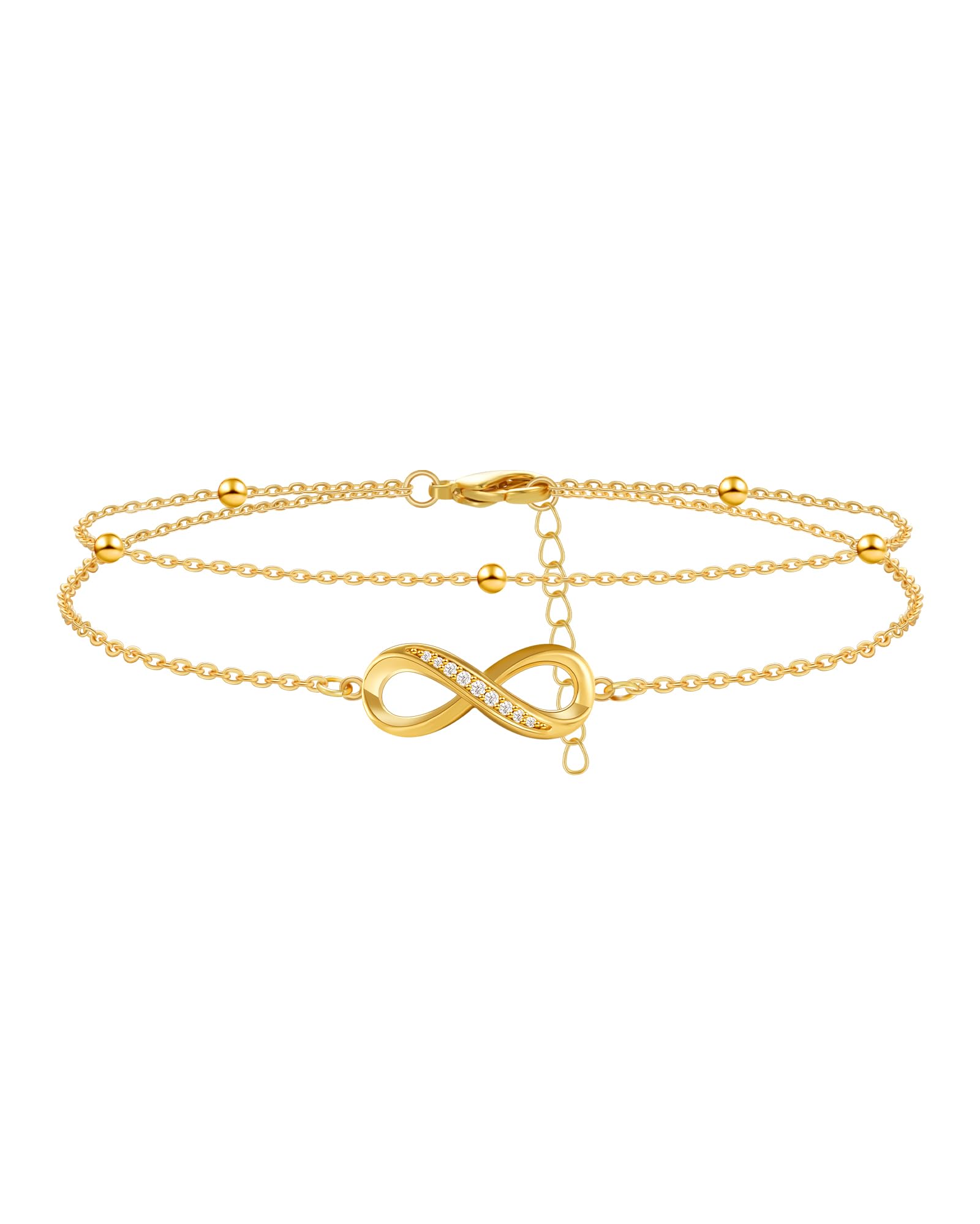 Inspire gioielli abbinati madre figlia bracciale Set bracciali cuore placcato oro 18 carati oro rosa mamma e Me regalo festa della mamma