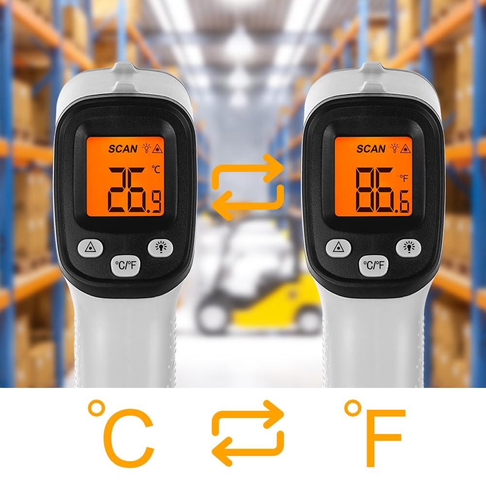 Termometro Infrarossi -50°C ~ 550°C Digitale Laser Senza Contatto Emissività Regolabile