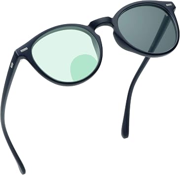 YEIN Bifocal Reading Glasses, Photochromic Gray Sunglasses, +0.50/+2.50 Magnification for Women/Men