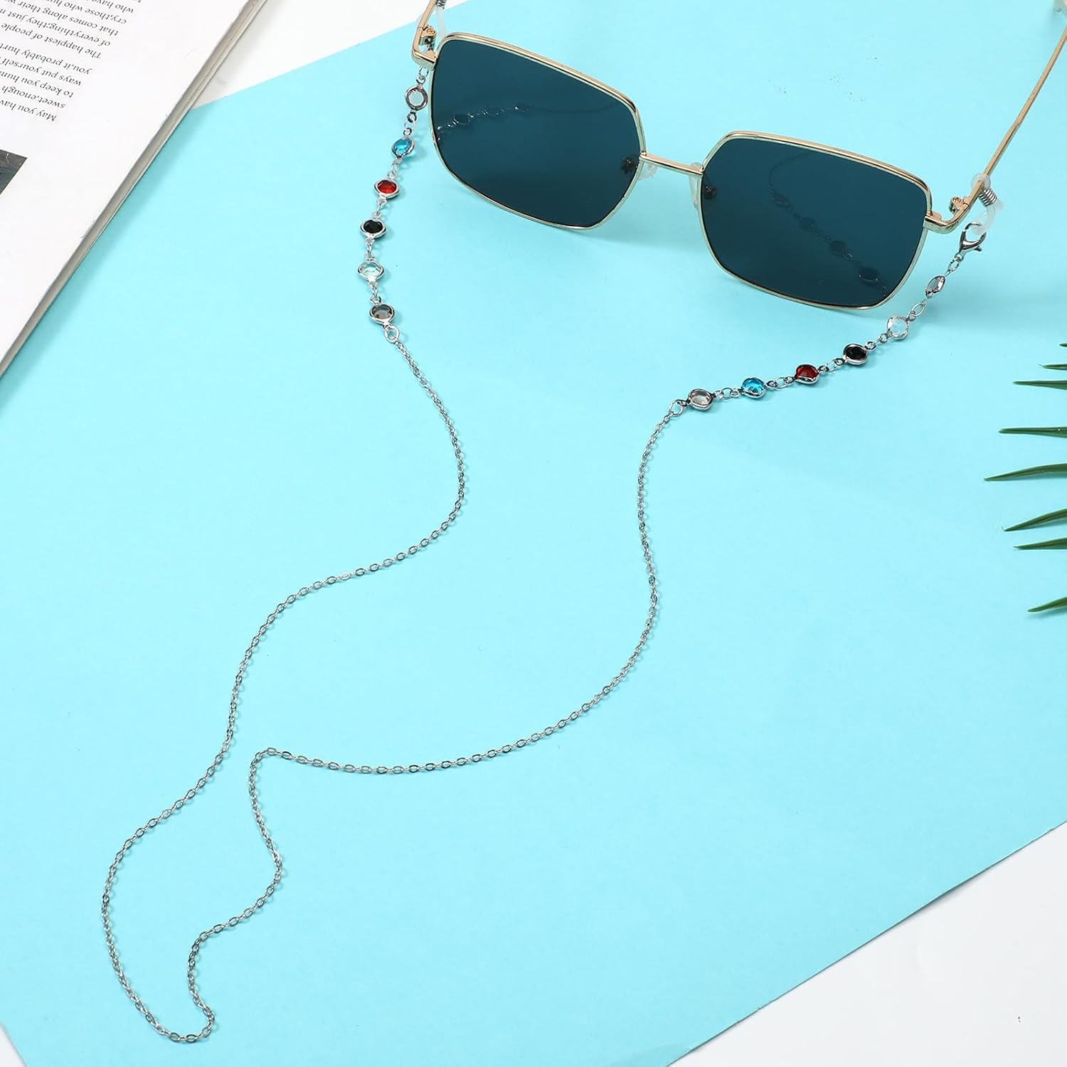 6 PCS Glasses Chain for Women, Beaded Eyeglass Chain Eyeglasses Strap Stylish Elegant Eyeglass Lanyards Eye Glass Holders Around Neck for Women Girls Sunglasses Strap Face Mask Chains Reading Lanyard