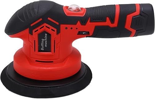 Miniatura 8 de Kit de bocina de amortiguador, pulidor eléctrico de 2500 a 5000 rpm, enchufe de EE. UU., 100-240 V, velocidad variable, pulidora rotativa orbital