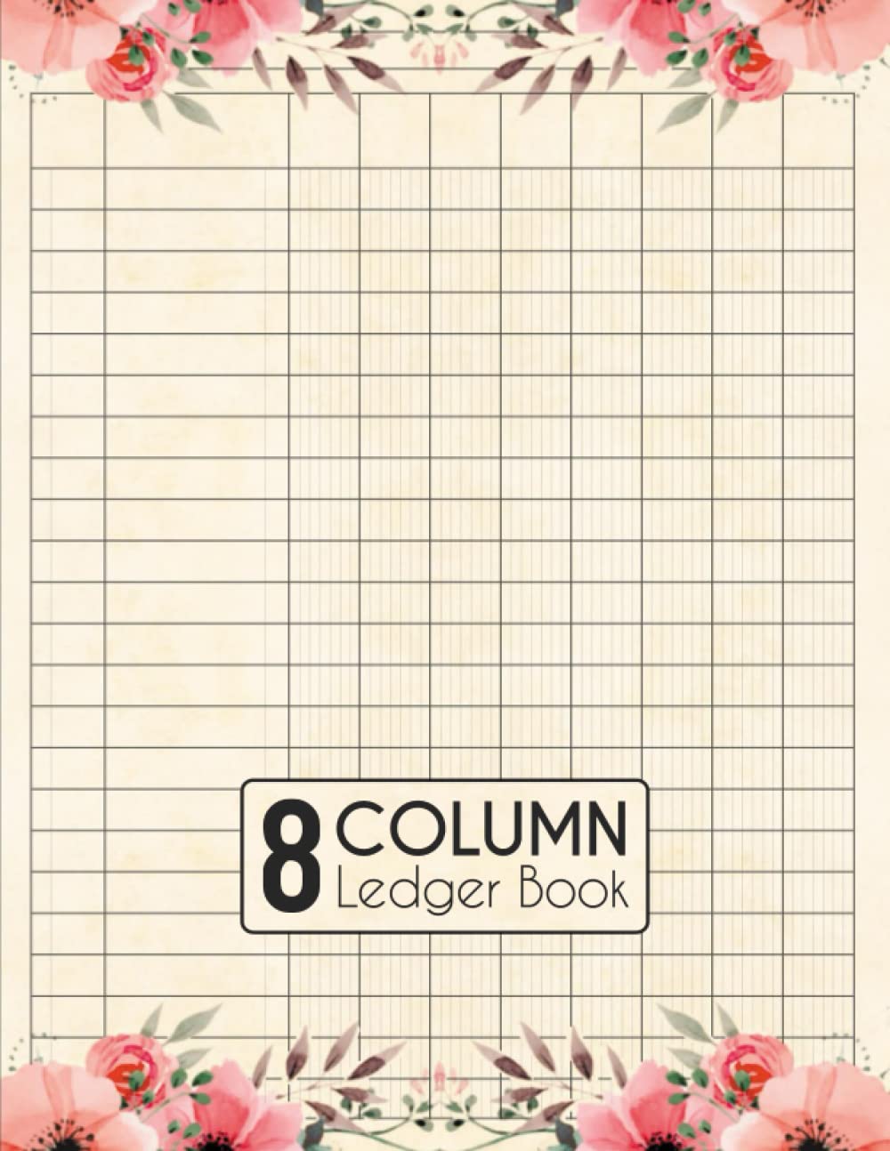 8 Column Ledger Book: Large Accounting Log Book for Bookkeeping & Small Business | Financial Accounting Ledger Book with 8 column