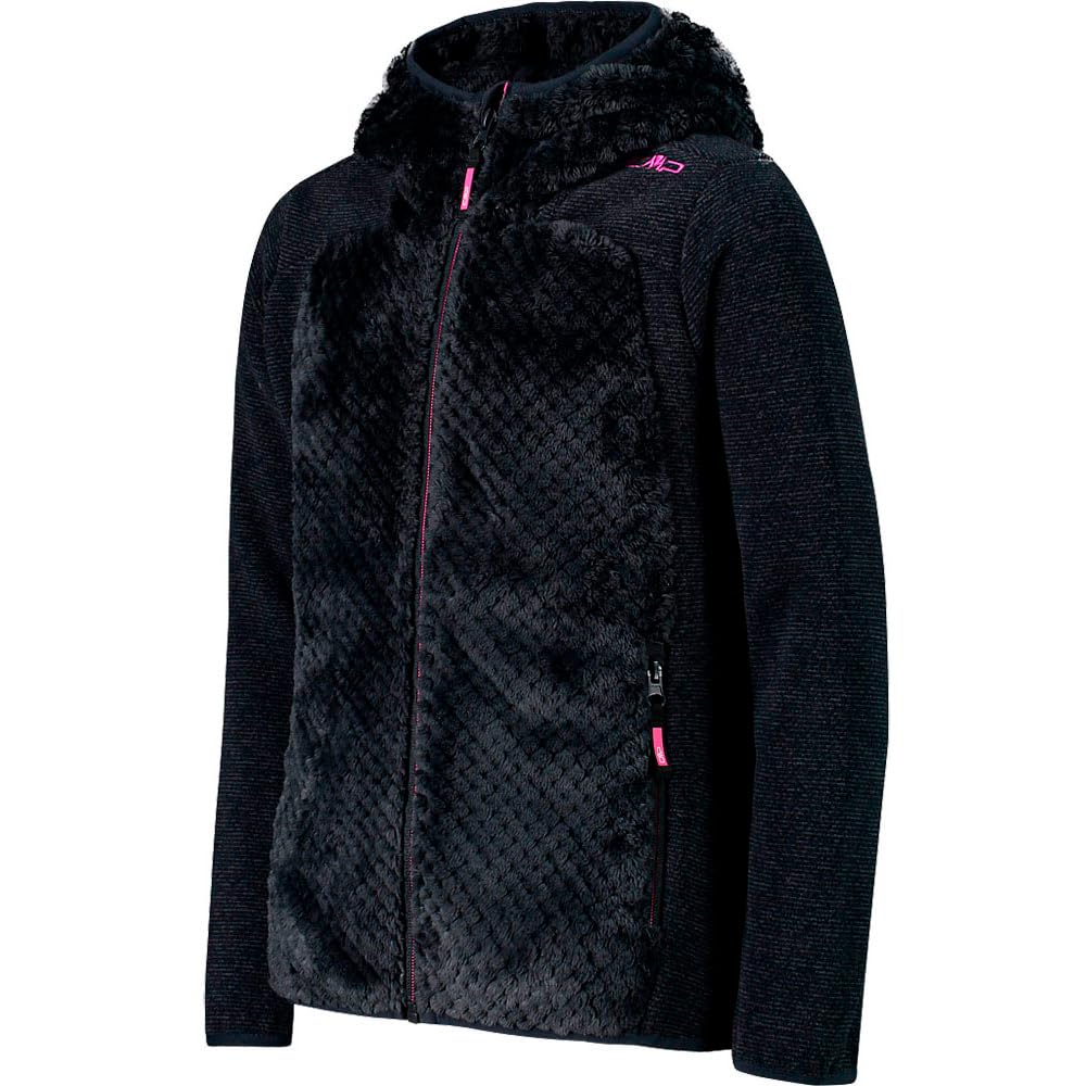 CMP Giacca Da Bambina Ibrida In Pile Highloft Con Cappuccio Fisso Giacca da bambina ibrida in pile Highloft con cappuccio fisso Unisex - Bambini e ragazzi
