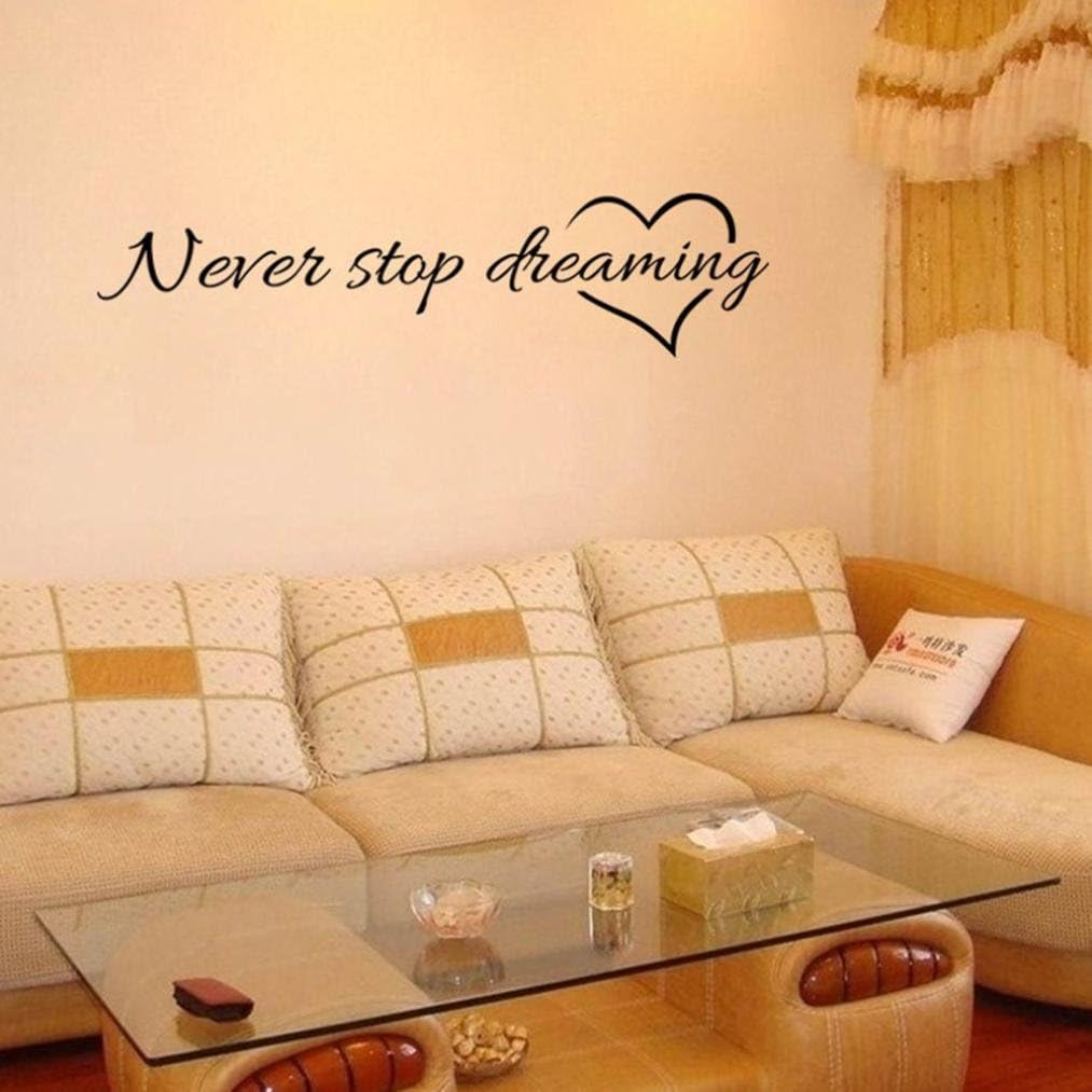 IEason Wall Stickers Clearance Sale! Never Stop Dreaming Removable Art Vinyl Mural Home Room Decor Wall Stickers