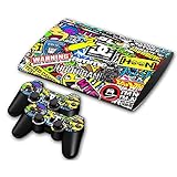 template skin ps3 super slim  Sony PS3 Playstation 3 Super Slim Skin Design Foils Pegatina Set - Hoonigan Motivo