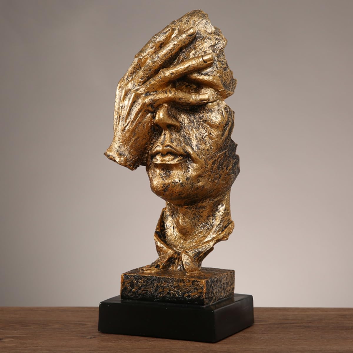 GHKryD statue, Bust Head Statue Decor Accents Resin Sculpture Modern Room for Bedroom Living Office(Style 2,B)