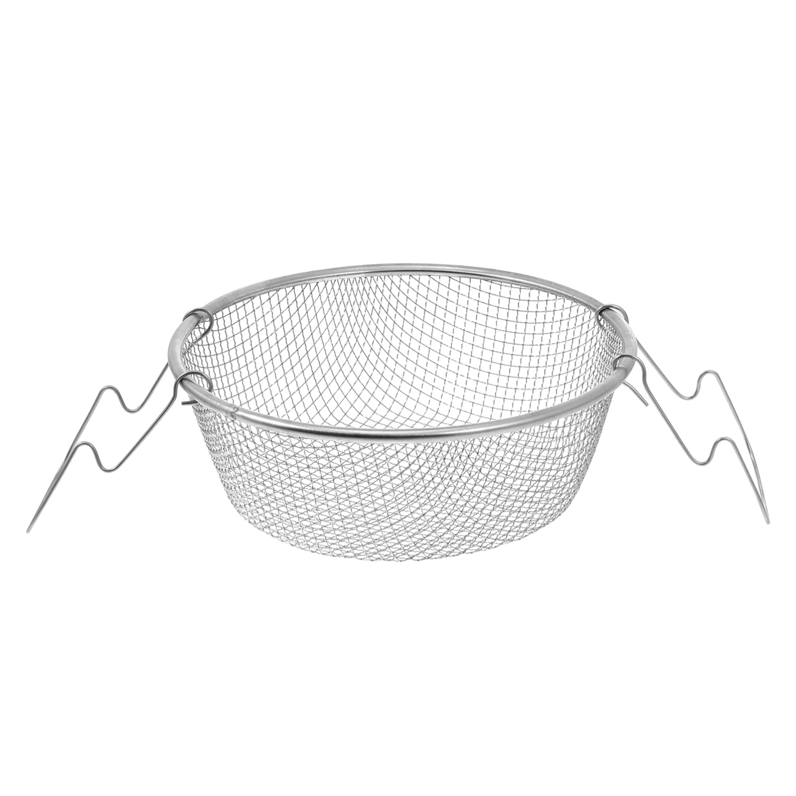 GANAZONO 1Pc stainless steel frying basket Fried Basket chips deep french fry baskets fry baskets holder food frying basket food presentation strainer Cooking fried fish kitchen supplies