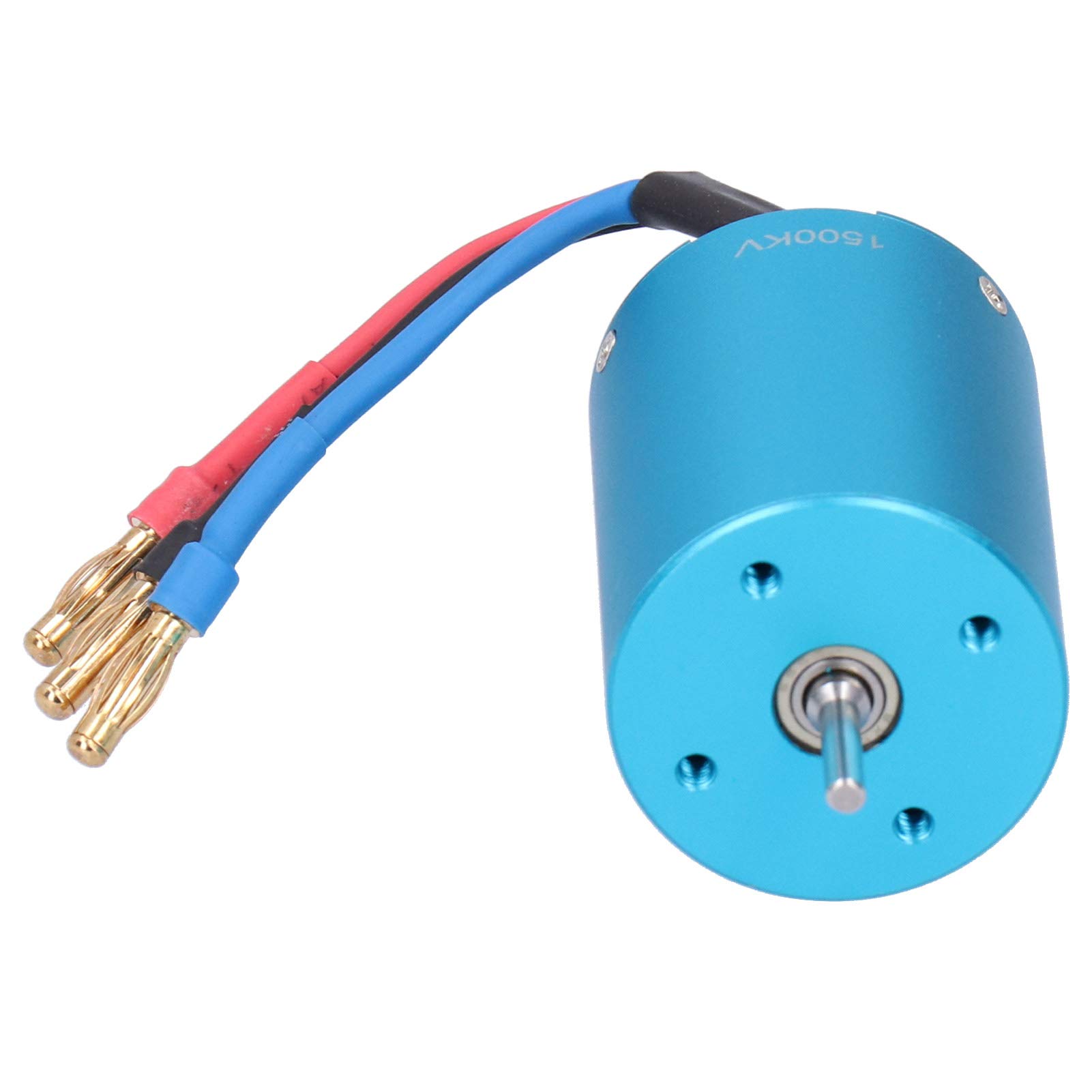 3650 1500KV 4-biegunowy silnik bezszczotkowy silnik o wysokim momencie obrotowym i niskiej prędkości do 1/10 RC Crawler stop aluminium niebieski 179.0g 1500KV