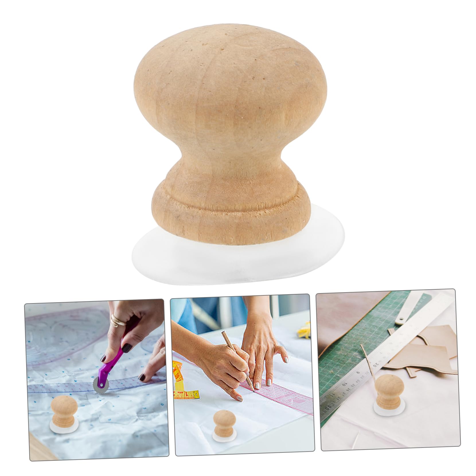NUOBESTY 5 Piezas regla de succión regla de costura Herramienta de costura Herramienta de coser suministros para acolchar herramientas de regla herramientas para acolchar Madera