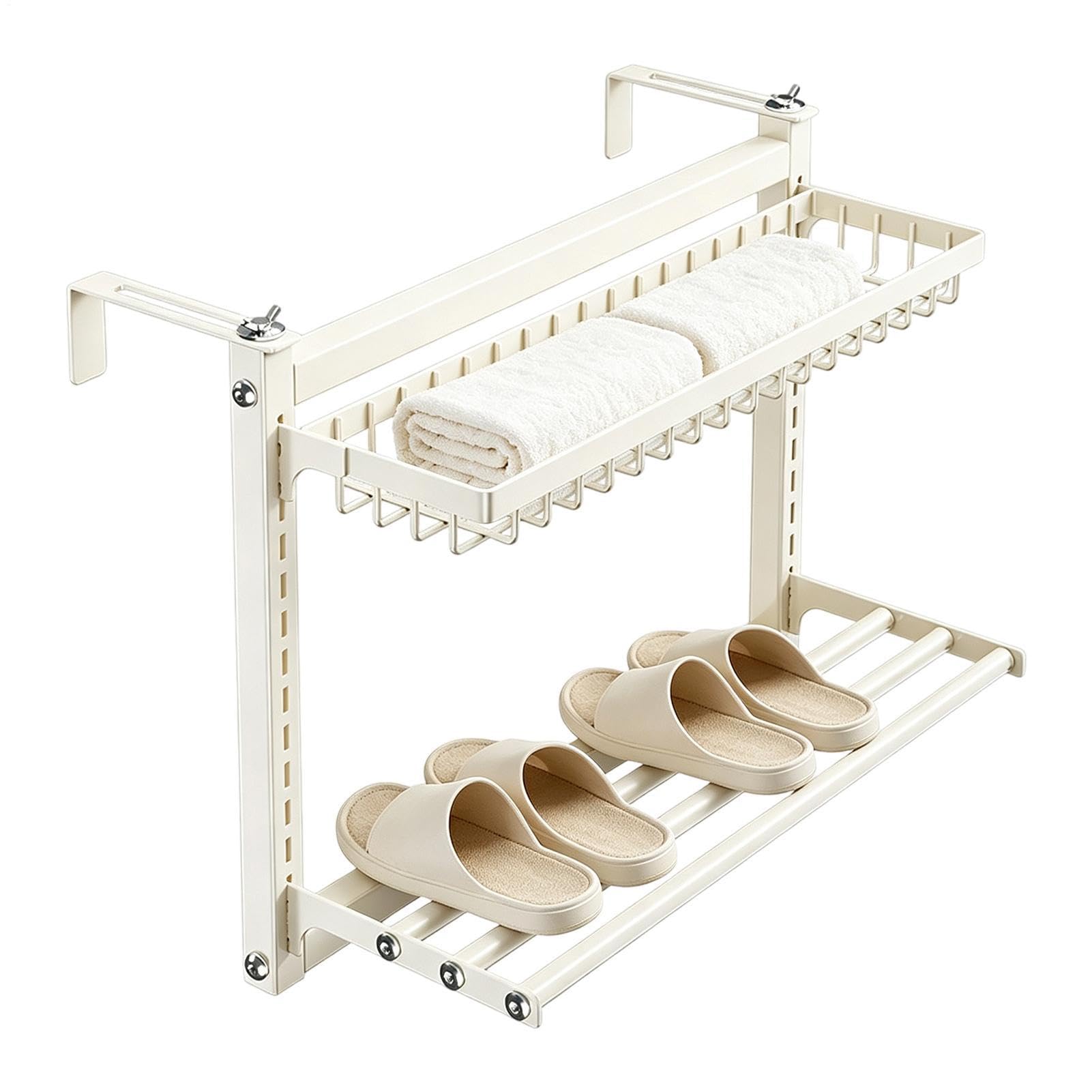 Porte-serviettes de salle de bain radiateur acier carbone 60cm séchoir à linge mural